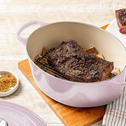 Signature Cast Iron 6.75-quart Shallot Oval Dutch Oven