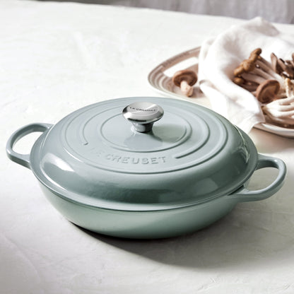 Signature Cast Iron 3.5-quart Sea Salt Braiser