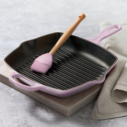 Signature Cast Iron 10.25-inch Shallot Square Grill Pan