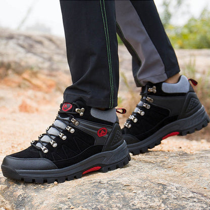 (⏰BLACK FRIDAY SPECIAL - 70 % RABATT)Herren-Bergsteigerstiefel mit orthopädischer Knöchelunterstützung, wasserdichte, rutschfeste, breite Zehenpartie, taktische Stiefel 