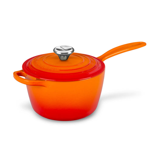 Signature Cast Iron 2.25-quart Flame Saucepan