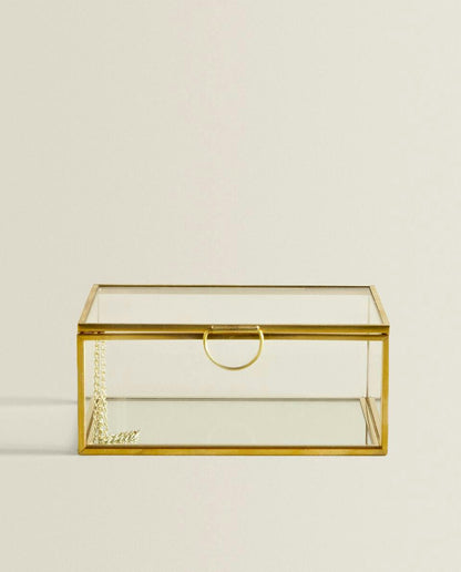 CAJA METAL Y CRISTAL TIMING