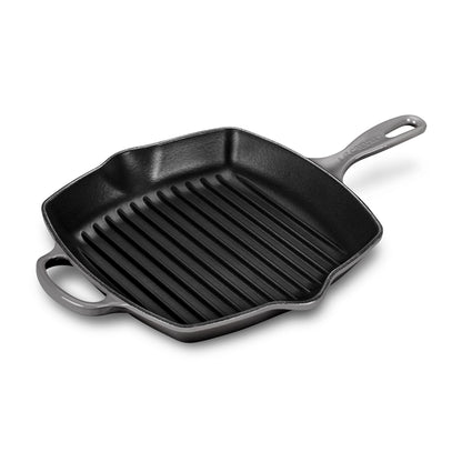 Signature Cast Iron 10.25-inch Oyster Square Grill Pan
