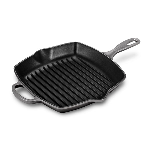 Signature Cast Iron 10.25-inch Oyster Square Grill Pan