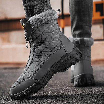 (Zeitlich begrenztes 70% Rabatt-Event) Herren-Schneestiefel Winter 2024, neue breite Zehenpartie, Knöchelstütze, orthopädische Fußgewölbeunterstützung, warme, wasserdichte, rutschfeste und durchstichsichere Wanderstiefel 