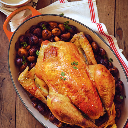 Signature Cast Iron 5-quart Flame Oval Dutch Oven