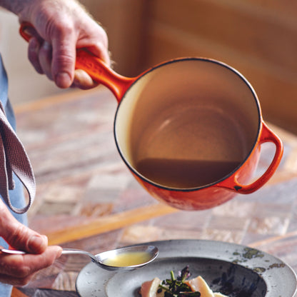 Signature Cast Iron 2.25-quart Flame Saucepan