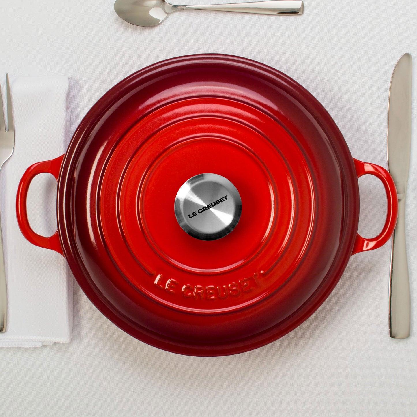 Signature Cast Iron 5-quart Cerise Braiser