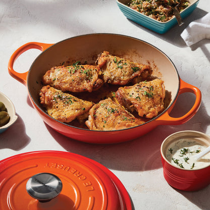 Signature Cast Iron 5-quart Flame Braiser