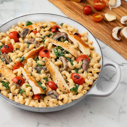 Signature Cast Iron 3.5-quart White Braiser