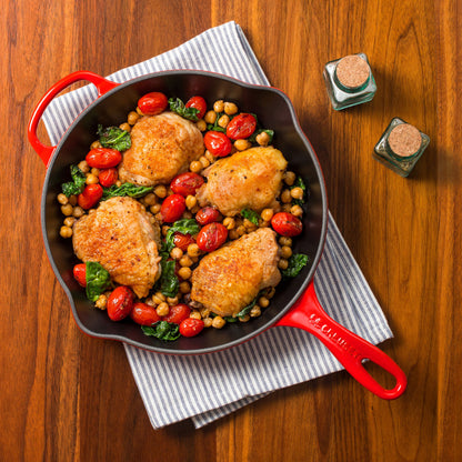 Signature Cast Iron 9-inch Cerise Skillet