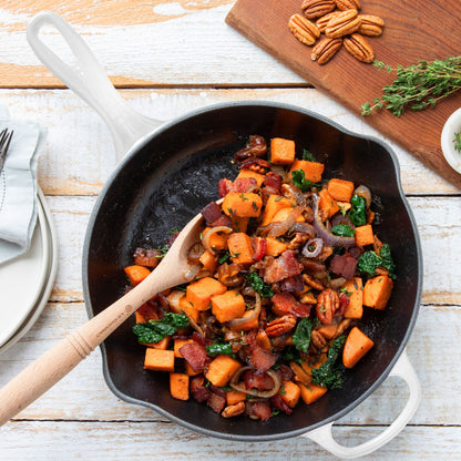 Signature Cast Iron 10.25-inch White Skillet