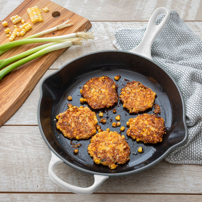 Signature Cast Iron 10.25-inch White Skillet