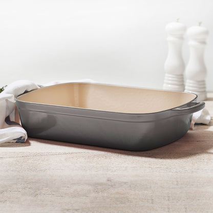 Signature Cast Iron 12.75-inch x 9.75-inch Oyster Roasting Pan