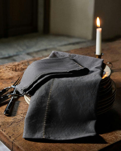 PACK OF CHRISTMAS CHAIN LINEN NAPKINS (PACK OF 2)