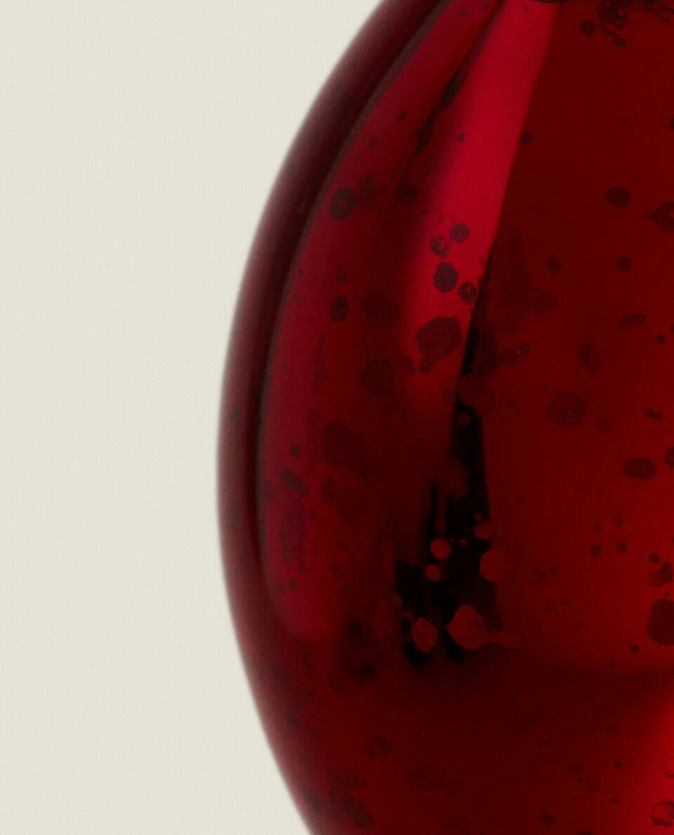 GLASS DROPLET CHRISTMAS DECORATION