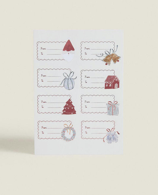 PACK OF CHILDREN’S CHRISTMAS GIFT LABELS (PACK OF 24)