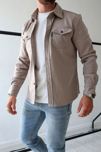 Veste chemise boutonnée pour homme (2 achats, livraison gratuite) 