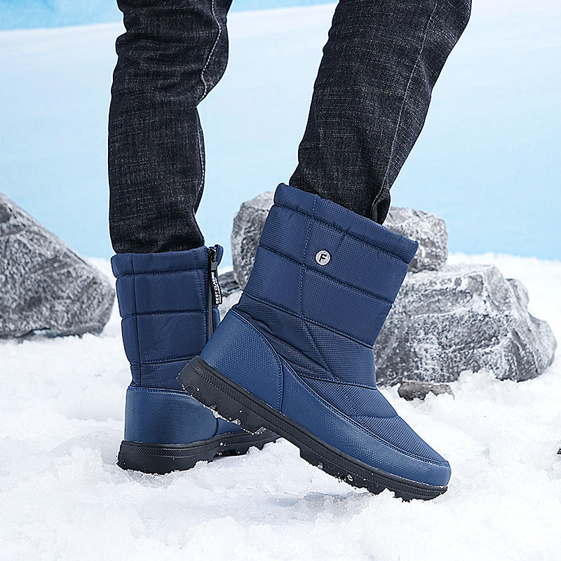 (Zeitlich begrenztes 70% Rabatt-Event) Herren-Schneestiefel im neuen Stil für den Winter 2024, warm, wasserdicht, rutschfest, durchstichfest, einstufiger orthopädischer Knöchelschutz, Wanderstiefel mit breiter Zehenpartie und Fußgewölbeunterstützung 