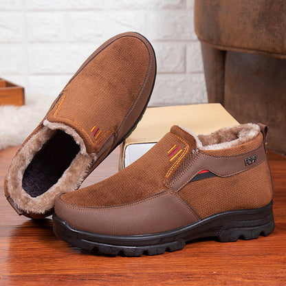 (Zeitlich begrenzter Rabatt 49 % Rabatt) Bequeme, leichte Winterschuhe aus Wolle mit Fußgewölbeunterstützung für Herren, wasserdicht, rutschfest, warm, Schneeschuhe 