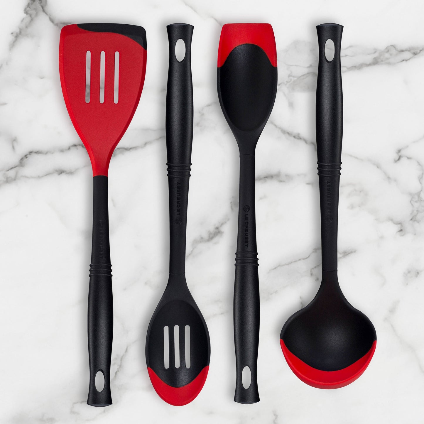 4 Piece Bi-Material Silicone Utensil Set