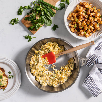 Stainless Steel 2 Piece Skillet Set with Lids