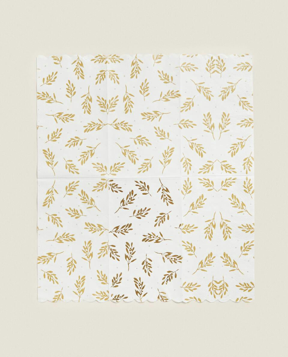 CHRISTMAS BRANCHES PAPER NAPKINS (PACK OF 30)
