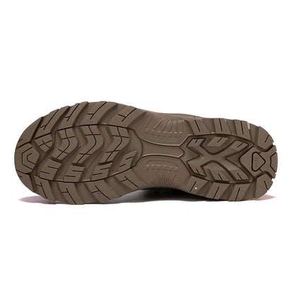 Herren-Arbeitsstiefel mit Verstauchungsschutz, Militär, Taktisch, wasserdicht, rutschfest, durchstichsicher, Wanderstiefel 