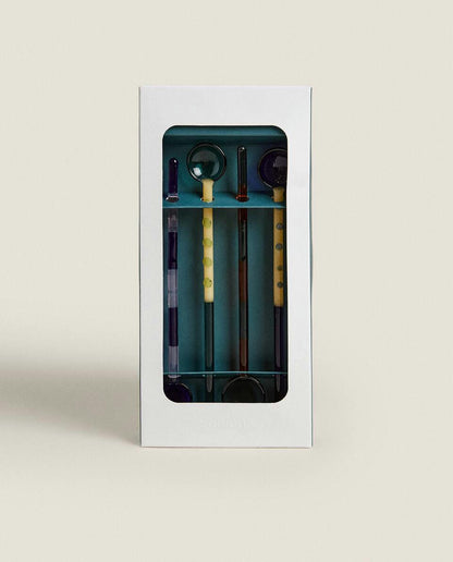 PACK OF BOROSILICATE GLASS DESSERT SPOONS (PACK OF 4)