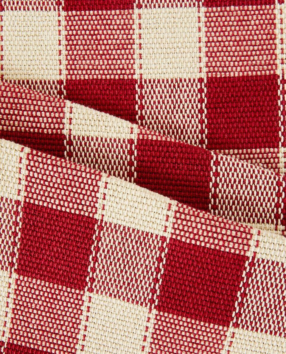 CHRISTMAS CHECK TABLE RUNNER