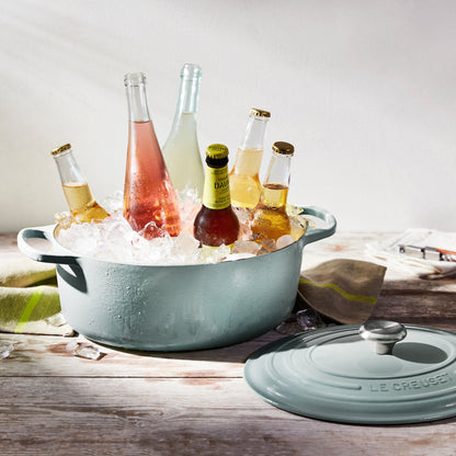 Signature Cast Iron 6.75-quart Sea Salt Oval Dutch Oven