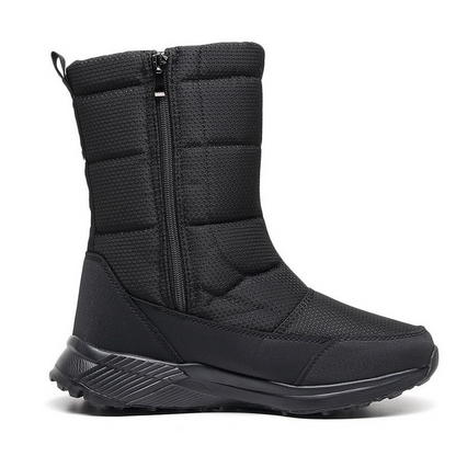 (Vente à durée limitée -49 % de réduction) Bottes de neige unisexes en cuir épais, doublées de fourrure, bottes mi-mollet chaudes, imperméables et antidérapantes (mise à niveau Warmth 2024) 