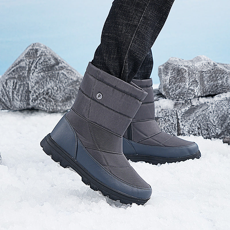 (Zeitlich begrenztes 70% Rabatt-Event) Herren-Schneestiefel im neuen Stil für den Winter 2024, warm, wasserdicht, rutschfest, durchstichfest, einstufiger orthopädischer Knöchelschutz, Wanderstiefel mit breiter Zehenpartie und Fußgewölbeunterstützung 