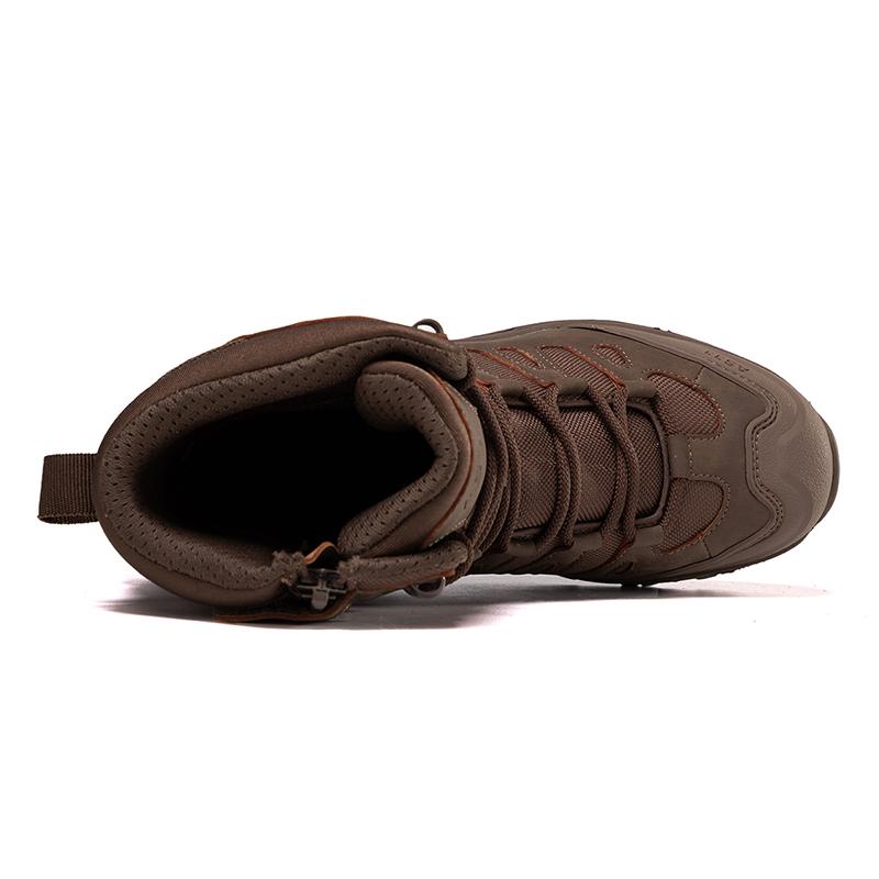 Herren-Arbeitsstiefel mit Verstauchungsschutz, Militär, Taktisch, wasserdicht, rutschfest, durchstichsicher, Wanderstiefel 