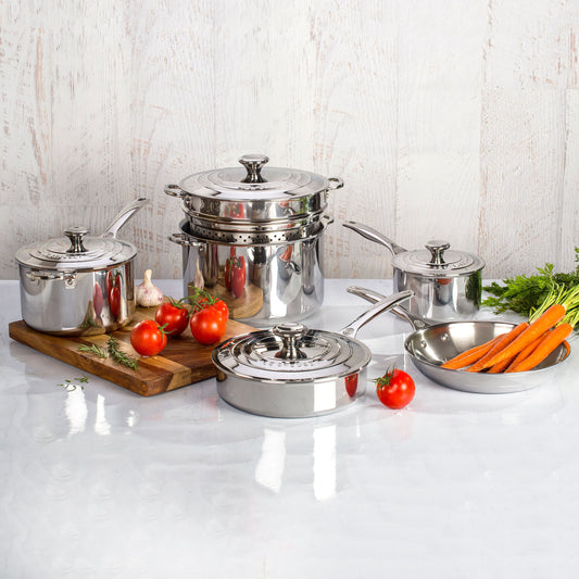 Stainless Steel 10 Piece Cookware Set