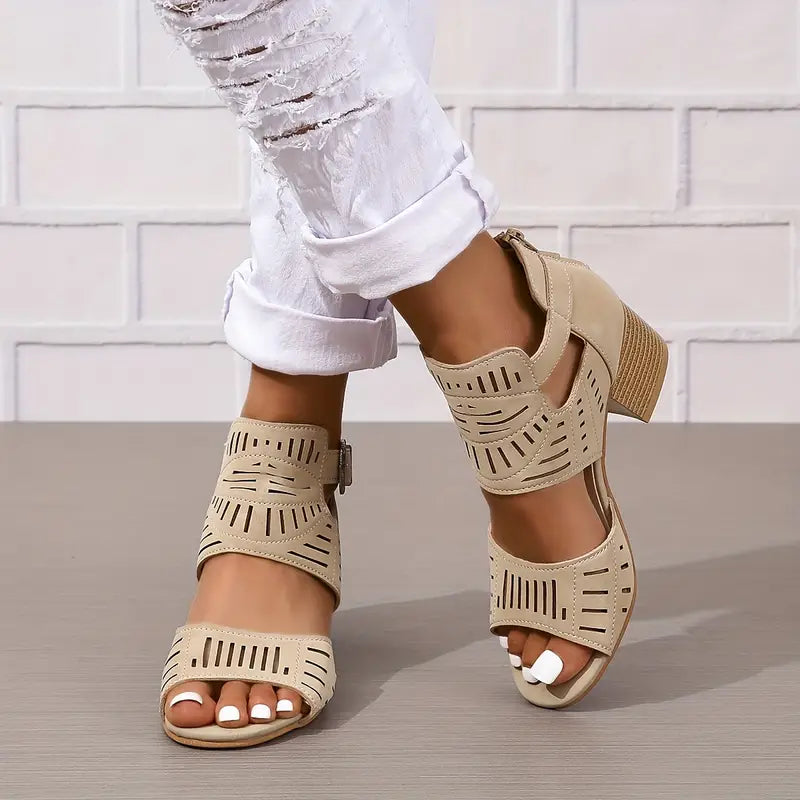 🔥 Promotion du dernier jour - 50 % de réduction - Chaussures orthopédiques à talons hauts en cuir pour femmes 2024 