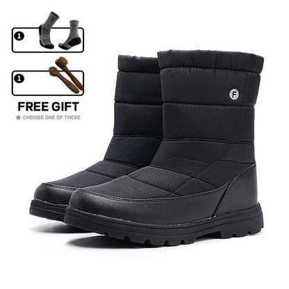 (Zeitlich begrenztes 70% Rabatt-Event) Herren-Schneestiefel im neuen Stil für den Winter 2024, warm, wasserdicht, rutschfest, durchstichfest, einstufiger orthopädischer Knöchelschutz, Wanderstiefel mit breiter Zehenpartie und Fußgewölbeunterstützung 