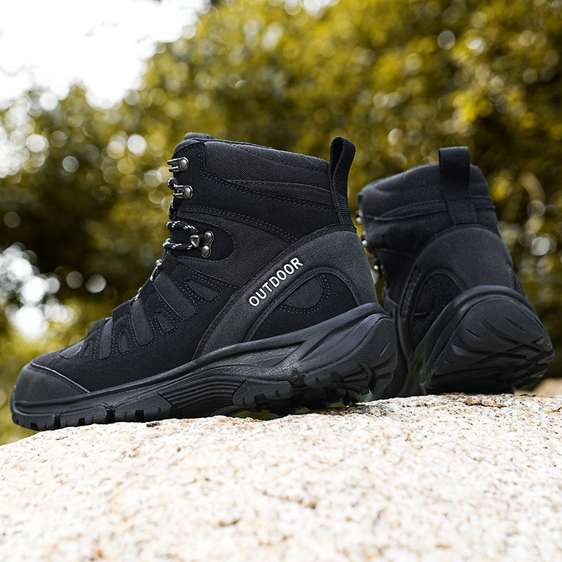 (⏰ Événement de liquidation 49% de réduction) Bottes tactiques orthopédiques à bout large et à tige haute pour hommes, bottes de randonnée confortables, antidérapantes et durables 