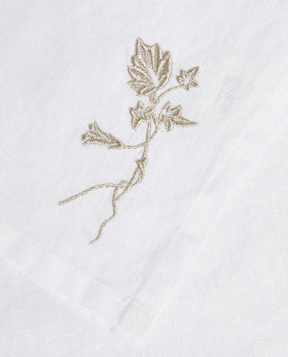 PACK OF EMBROIDERED LINEN CHRISTMAS NAPKINS (PACK OF 2)