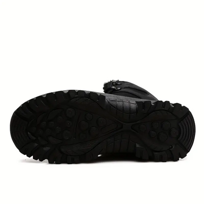 Dallader Men's Comfortable Waterproof Warm Fleece Snow Boots