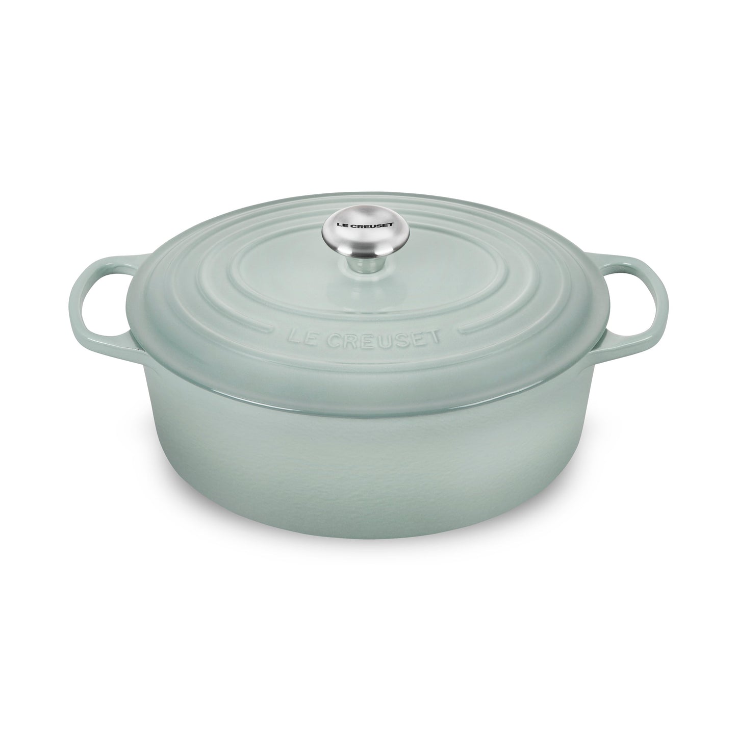 Signature Cast Iron 6.75-quart Sea Salt Oval Dutch Oven