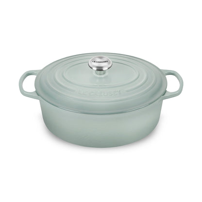 Signature Cast Iron 6.75-quart Sea Salt Oval Dutch Oven