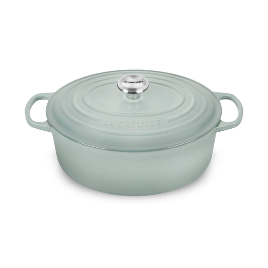 Signature Cast Iron 6.75-quart Sea Salt Oval Dutch Oven