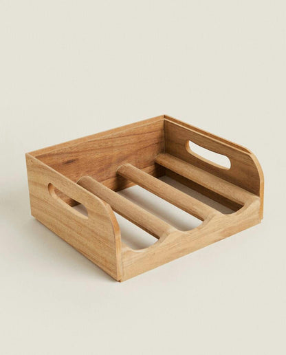 STACKABLE WOODEN BOTTLE STAND