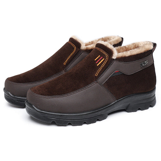 (Remise à durée limitée 49 % de réduction) Chaussures d'hiver en laine pour hommes, confortables et légères, avec soutien de la voûte plantaire, imperméables, antidérapantes et chaudes 