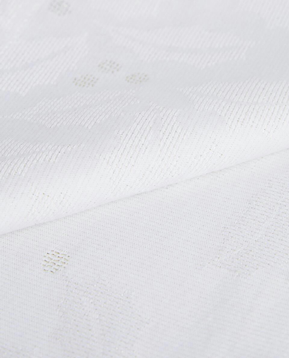 PACK OF GLITTERY CHRISTMAS FLORAL JACQUARD NAPKINS (PACK OF 2)