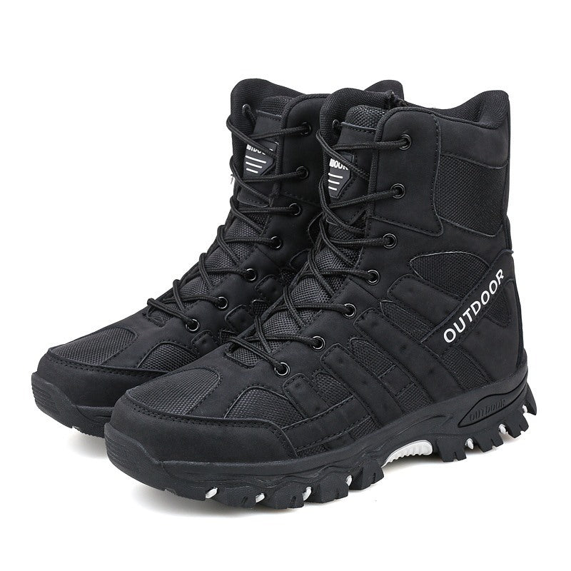 Men's Lightweight  Breathable Durable Anti-slip Hiking Boots Combat Army Boots Work Boots