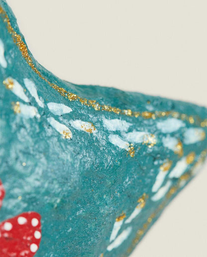 PAPER MCH STAR CHRISTMAS DECORATION