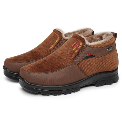 (Zeitlich begrenzter Rabatt 49 % Rabatt) Bequeme, leichte Winterschuhe aus Wolle mit Fußgewölbeunterstützung für Herren, wasserdicht, rutschfest, warm, Schneeschuhe 