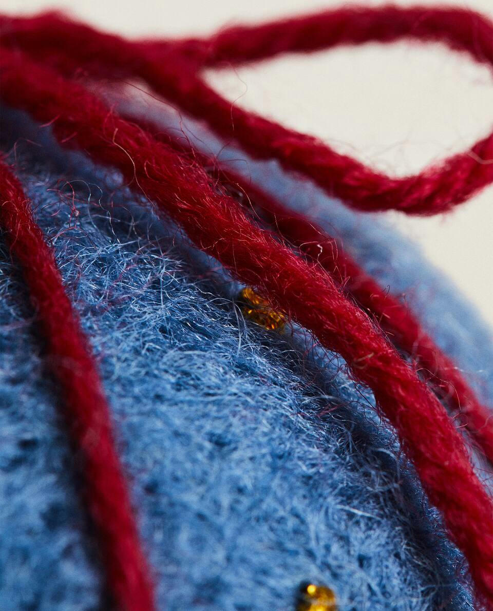 FELT BAUBLE CHRISTMAS DECORATION